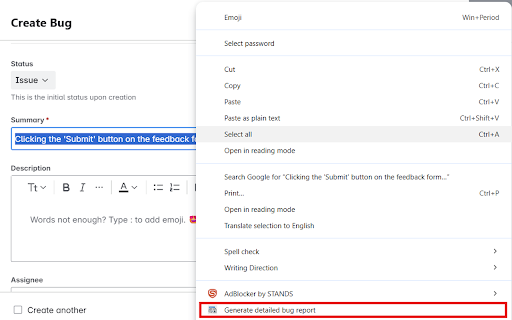 Jira Bug Report Generator :: Generate the bug report