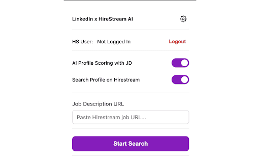 LinkedIn x HireStream AI :: Chrome extension for LinkedIn profile processing with:
Hirestream profile lookup
AI-based candidate scoring against a Job…