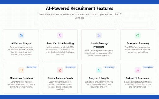 TalentTap :: Streamline hiring with AI-powered resume analysis. Instantly identify top candidates, highlight key skills, and save recruiting time