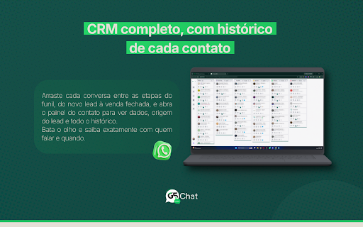 G5 Chat - CRM, automações e ferramentas direto no seu WhatsApp. :: CRM para WhatsApp Web: organize leads, envie mensagens em massa e venda mais com Kanban, notas e IA integrada. Simples e rápido.