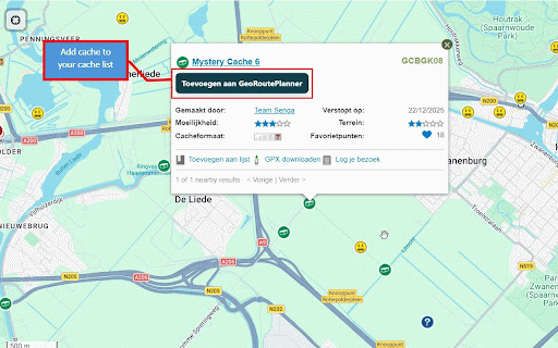 GeoRoutePlanner :: Routeplanner en printtool voor geocaching.