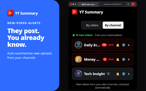 YT Summary— YouTube Summarizer :: Summarize YouTube videos your way, in one click.