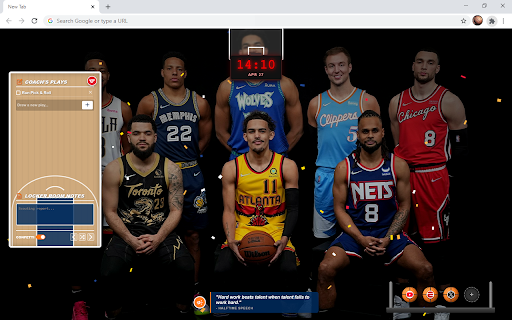 Basketball NBA HD Wallpaper New Tab :: Customize new tab with Basketball wallpaper extension and display NBA wallpapers in your background.