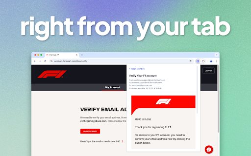 Better Temporary Mail: Privacy-Focused Temporary Mail :: A temporary mail service that respects your privacy. Generate disposable email addresses and view emails—without leaving your tab.