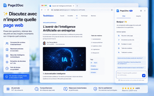 Page2Doc — Web Page to PDF, Word & Excel :: Turn webpages into Word, PDF and Excel documents with AI summaries and smart webpage chat.