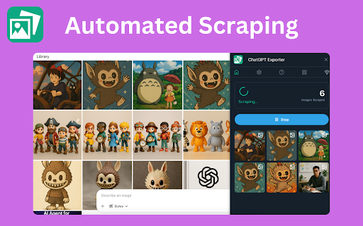 ChatGPT Exporter - Download ChatGPT Library Images & Videos :: ChatGPT Library Exporter - Save HD images & videos from ChatGPT with metadata. Fast, secure, and easy to organize.