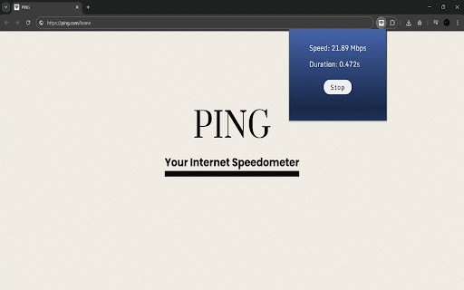 Ping :: Ping is a lightweight and efficient chrome extension that gives you real-time insights into your internet connection. It enables…