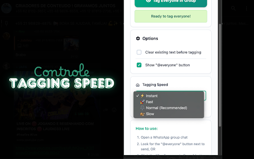 WhatsApp Everyone Tagger :: Tag everyone in a WhatsApp group with one click - now with inline button!