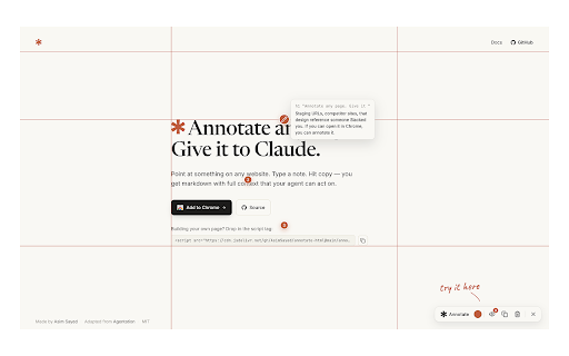 Annotate HTML :: Click-to-annotate any page. Generates clean markdown feedback for AI coding agents.
