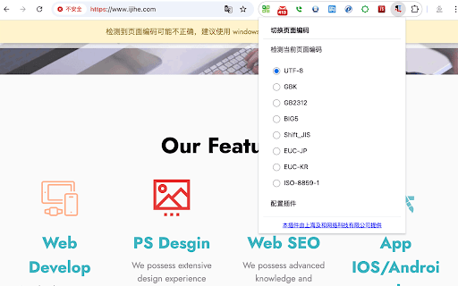 智能编码转换 Set Character Encoding :: 自动检测和转换网页编码,支持多种编码格式