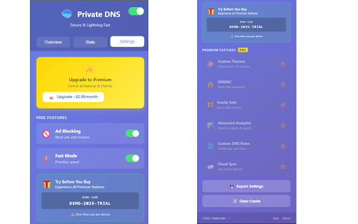 Private DNS :: Fast, private DNS with ad-blocking, custom themes, and privacy protection