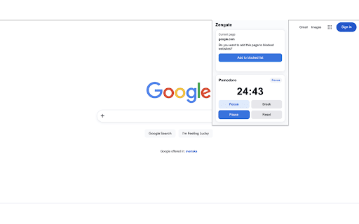 Zengate :: Block distracting websites instantly and optionally redirect yourself to a productive page. Stay focused, on your terms.