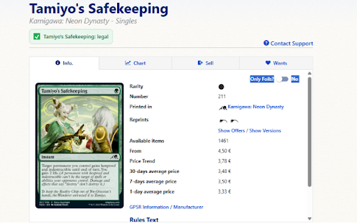 MTG Cardmarket Ban Checker :: Shows whether a Magic card is banned or restricted in tracked formats.