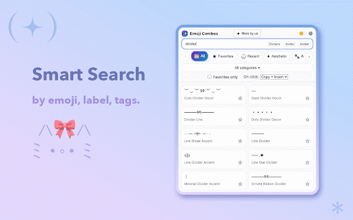 Emoji Combos & Text Symbols ✦ Copy & Paste :: Aesthetic emoji combos, text symbols, and kaomoji — copy & paste in one click. Cute text symbols, letters, and decorations anywhere.