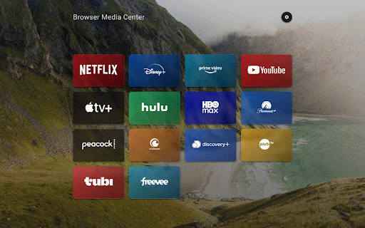 Browser Media Center :: Transform your browser into a TV-optimized media center hub for all your favorite streaming services