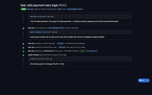 GitHub PR Cleaner :: Automatically hides deployment noise from GitHub pull request timelines