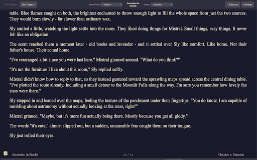 AO3 Silver Reader :: Read AO3 stories in a distraction-free, Silver Reader paginated reader.