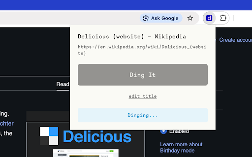Dings :: Share links you find interesting with your circle in one click.