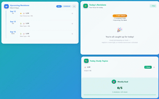SpaceLearn :: Universal spaced repetition learning system for any study site