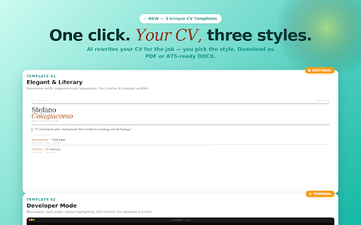 SummarizeIN — AI Job Analyzer for LinkedIn :: Analyze LinkedIn jobs in seconds with AI. Get match score with your CV, optimize your resume, generate cover letters.