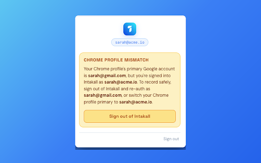 Intakall :: Meetings that know your work. Records your Google Meet call to surface live GitHub and Linear context for your team.