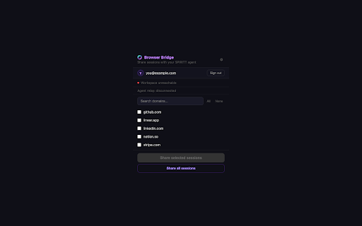 SPIRITT Agent :: Let your SPIRITT agent help you in the browser. You stay in control of which sites it can access.