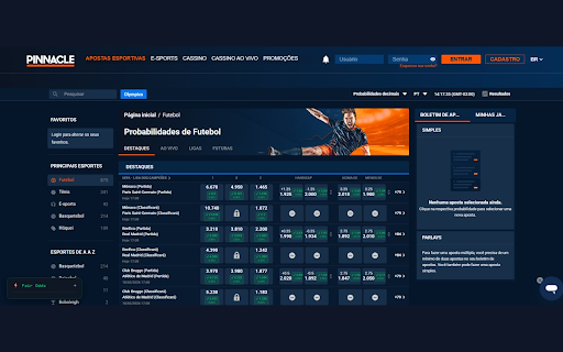 Pinnacle Fair Odds :: Remove o juice (vig/margem) das odds da Pinnacle e exibe as fair odds ao lado das odds originais em tempo real.