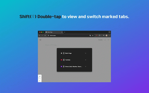 Tab Marker :: Use shortcuts to mark tabs & quickly switch between marked tabs !