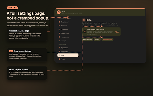 Auto Refresh, Click & Page Monitor — Loop :: Auto-refresh tabs, click with real mouse input, and get alerted the moment a page shows the text you're waiting for.