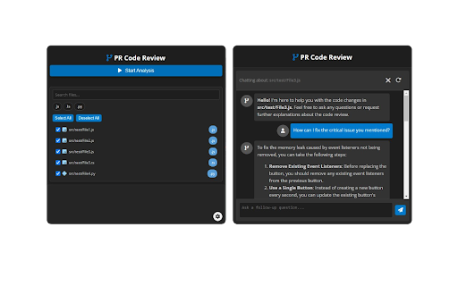 AI-Powered PR Code Reviewer with Chat :: Efficient GitHub pull request code reviewer
