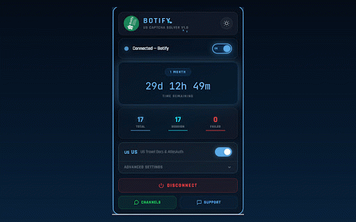 Botify US Captcha Solver :: AI-powered captcha solver for US visa appointment portals. Auto-solves captchas instantly using Botify AI.