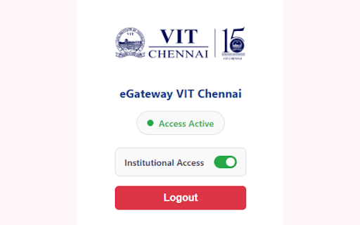 eGateway VIT Chennai Library :: Automatically redirects academic and journal domains to eGateway VIT Chennai.