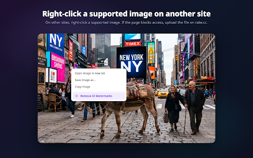 AI Watermark Remover: SynthID & Gemini :: Remove supported AI watermarks and metadata. Use Clean or right-click images you own, then choose visible or SynthID removal.