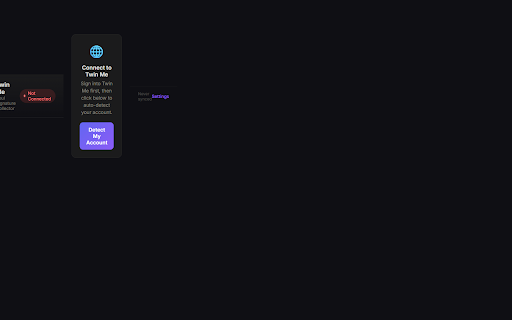 TwinMe - Digital Twin :: Your AI twin learns from your browsing patterns, interests, and digital footprint. Privacy-first, incognito excluded.