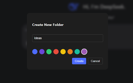 DeepSeek Organizer :: Organize your DeepSeek chats with folders and bookmarks