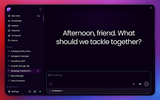 Eva browser extension :: Let Eva work with tabs you explicitly share in your already signed-in browser. Stop sharing at any time.