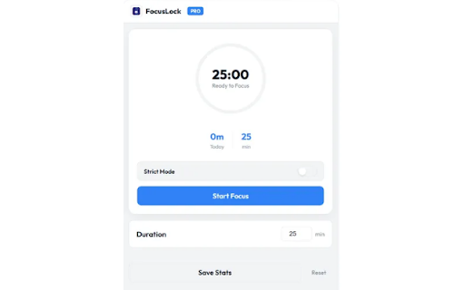 FocusLock - Website Blocker & Focus Timer :: Block sites like YouTube & social media. Boost productivity with Pomodoro timer & unbreakable Strict Mode. Stop scrolling