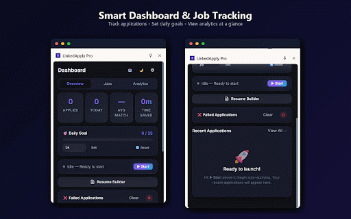 LinkedApply Pro :: AI LinkedIn job assistant with built-in Resume Builder, 11 ATS templates, auto Easy Apply, and resume tailoring