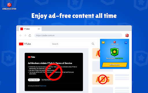 Adblock Star - Browse ad-free and safe :: Block ads, pop-ups, and annoying content. Browse the web faster and safer