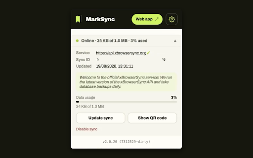 MarkSync :: Sync your bookmarks securely across browsers and devices.
