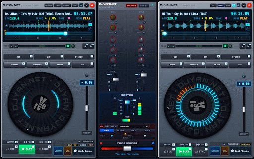 DJYAN.NET — CDJ-WEB 100 :: Offline dual-deck CDJ-WEB 100 booth by DJYAN.NET — click to open the full mixer in a tab.