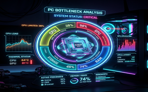 PC Build Bottleneck Calculator – CPU & GPU Checker :: Calculate CPU and GPU bottleneck, estimate in-game FPS, and view detailed diagnostics from pcbottleneck.net