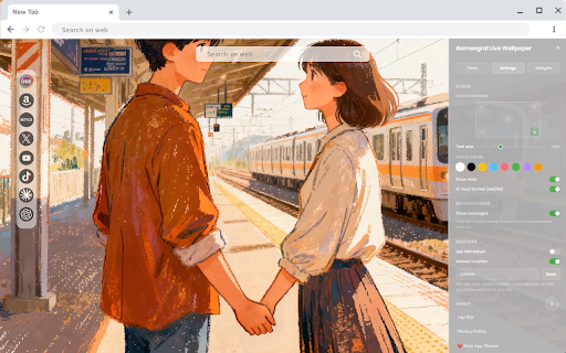 Anime Couple Live Wallpaper :: Anime Couple Live Wallpaper - Live HD video wallpaper for your Chrome new tab.