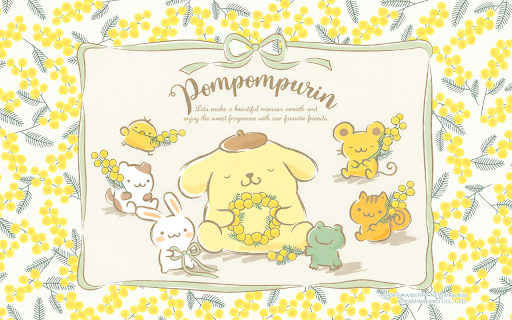 Cute Yellow Pompompurin Live Wallpaper :: Brighten your new tab with adorable Pompompurin live HD wallpapers, bringing joy and cuteness to your browsing experience!