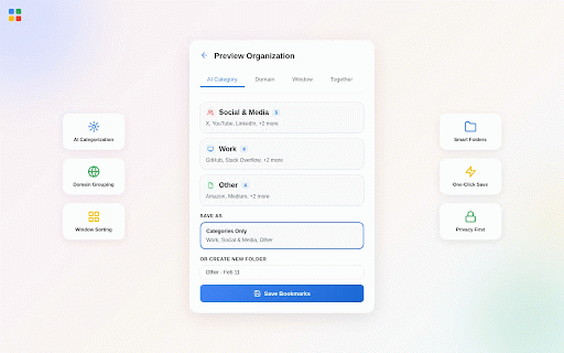 AI Tab Manager :: Intelligent tab management with AI-powered categorization and batch bookmarking