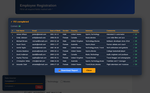 Excel2Forms - Web Form Automation :: Automate web form filling from Excel files.