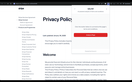 Ezlaw :: Instantly understand Terms of Service and Privacy Policies with AI-powered summaries
