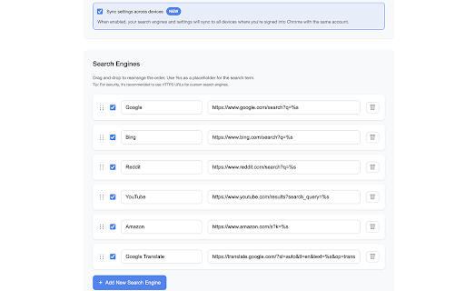 Select & Right Click Search :: Search selected text with various search engines via right-click menu