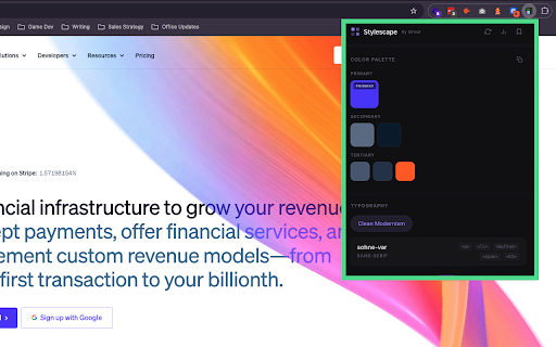 Stylescape Generator by 5Four :: Generate visual stylescapes from any website — colors, typography, imagery, layout & brand personality tags.