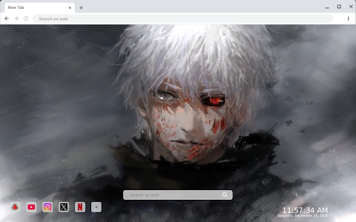 Kaneki Ken One Eyed King Tokyo Ghoul Live Wallpaper :: Transform your new tab with stunning HD live wallpapers featuring Kaneki Ken from Tokyo Ghoul. Experience anime like never before!